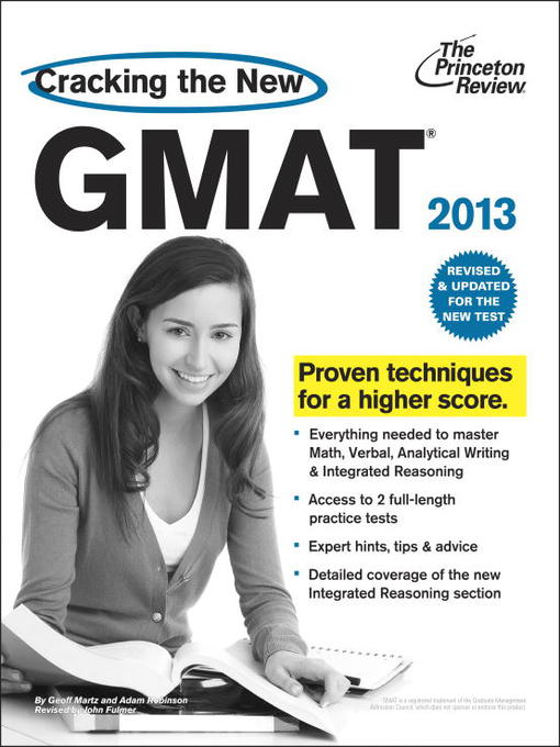 Cover image for Cracking the New GMAT, 2013 Edition